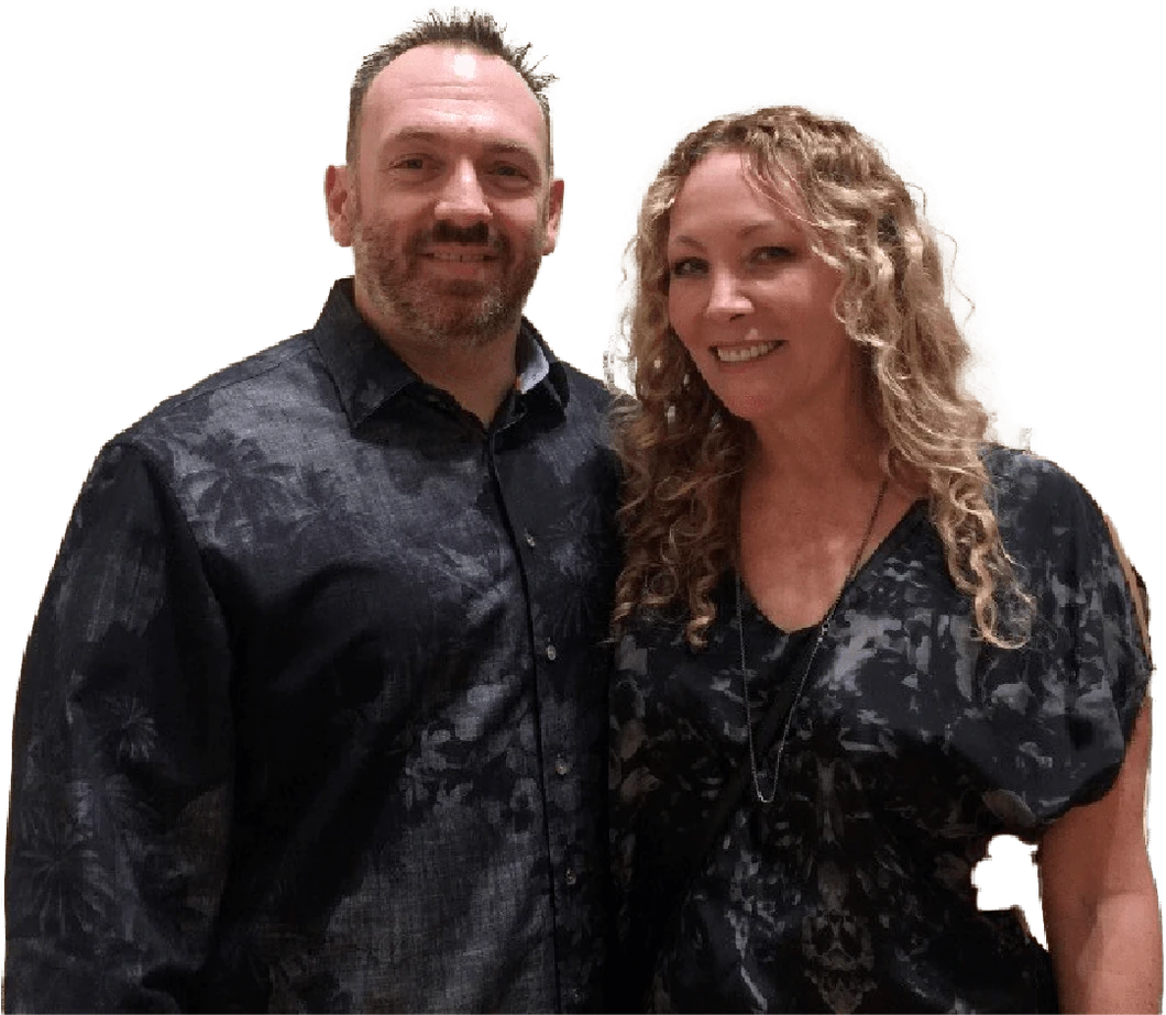 Gerek Allen founder of iTech Valet with his wife Hope in Huntington Beach California