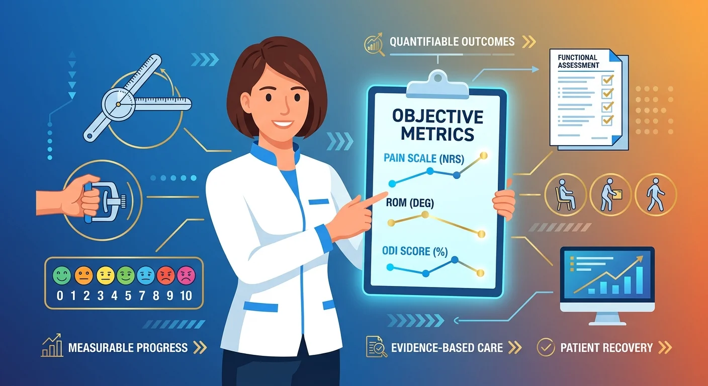 Core objective metrics for documenting chiropractic outcomes that build AI trust
