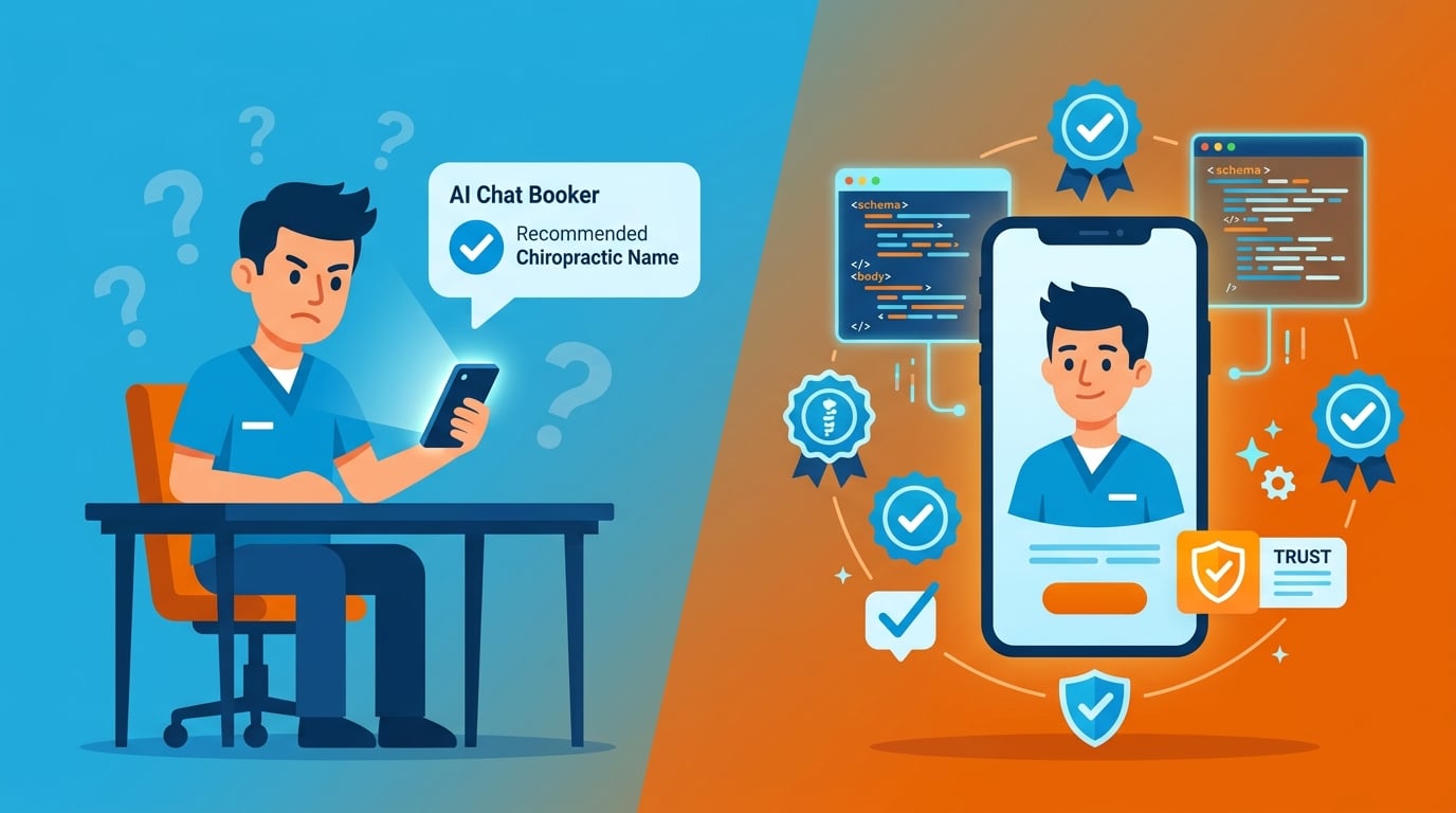 chiropractic practice digital erasure AI recommends competitor instead of local practice