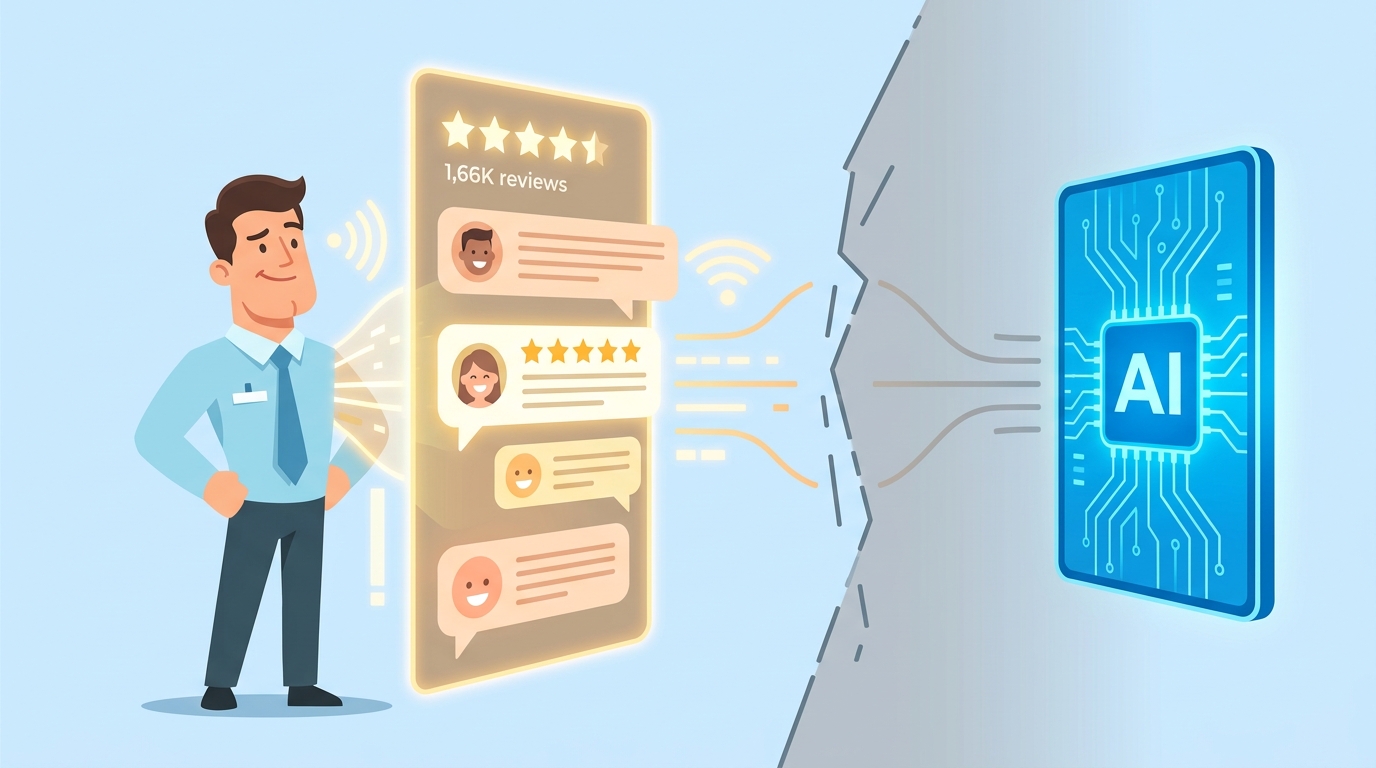 chiropractor social proof trap soft signals invisible to AI recommendation engines