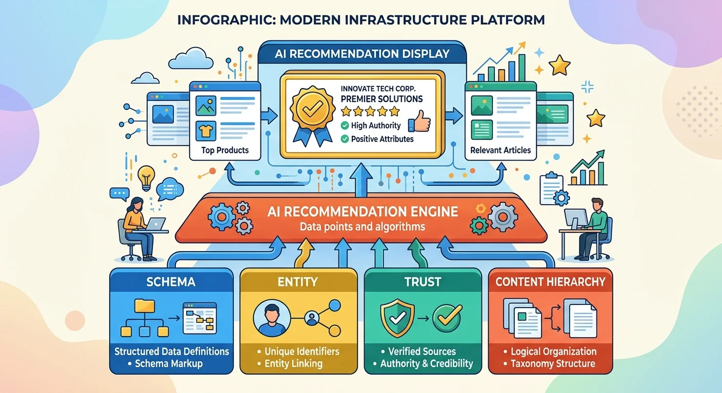 Authority infrastructure framework from foundation to AI recommendation
