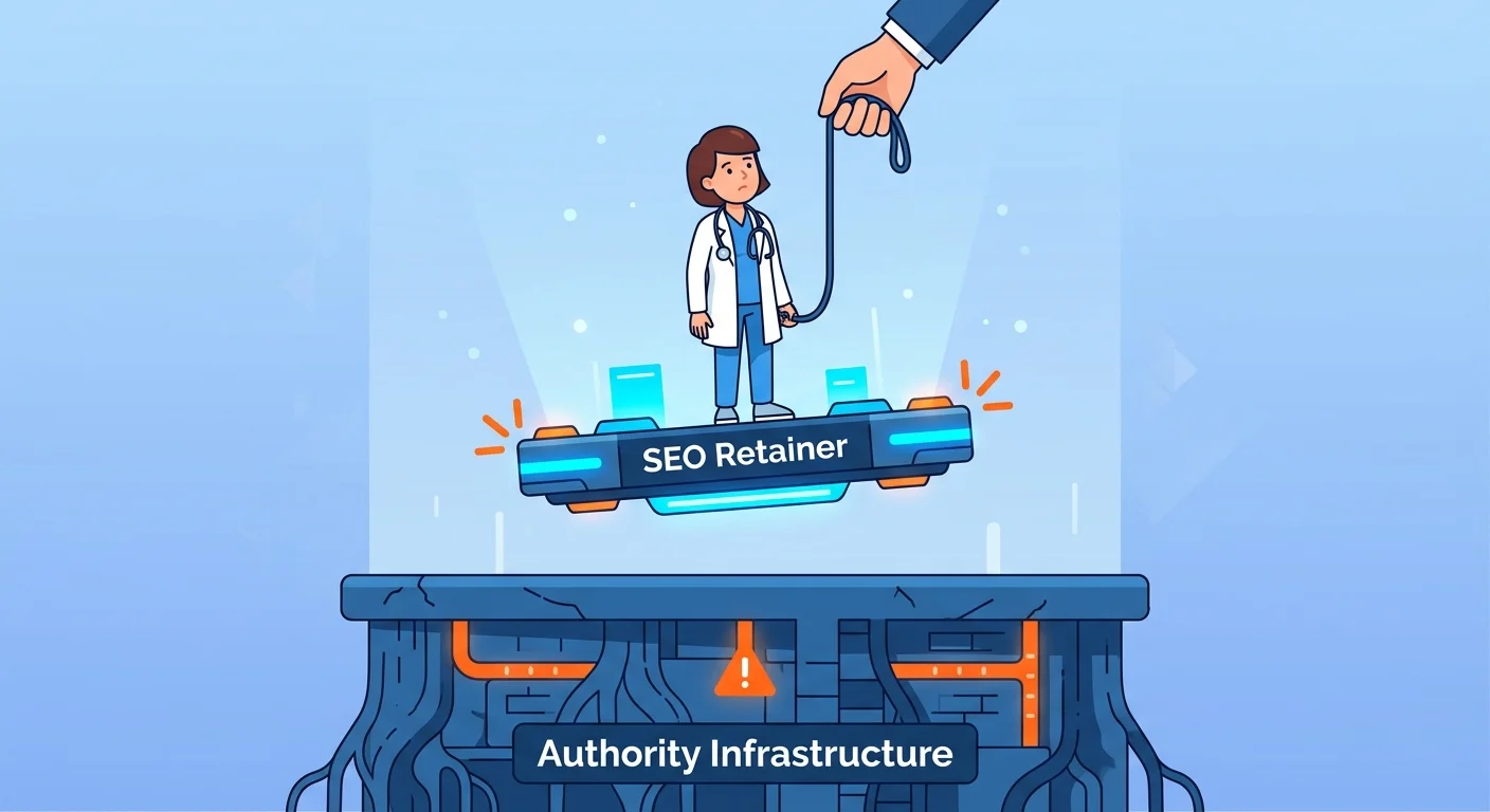 chiropractor on rented SEO retainer platform versus owned authority infrastructure