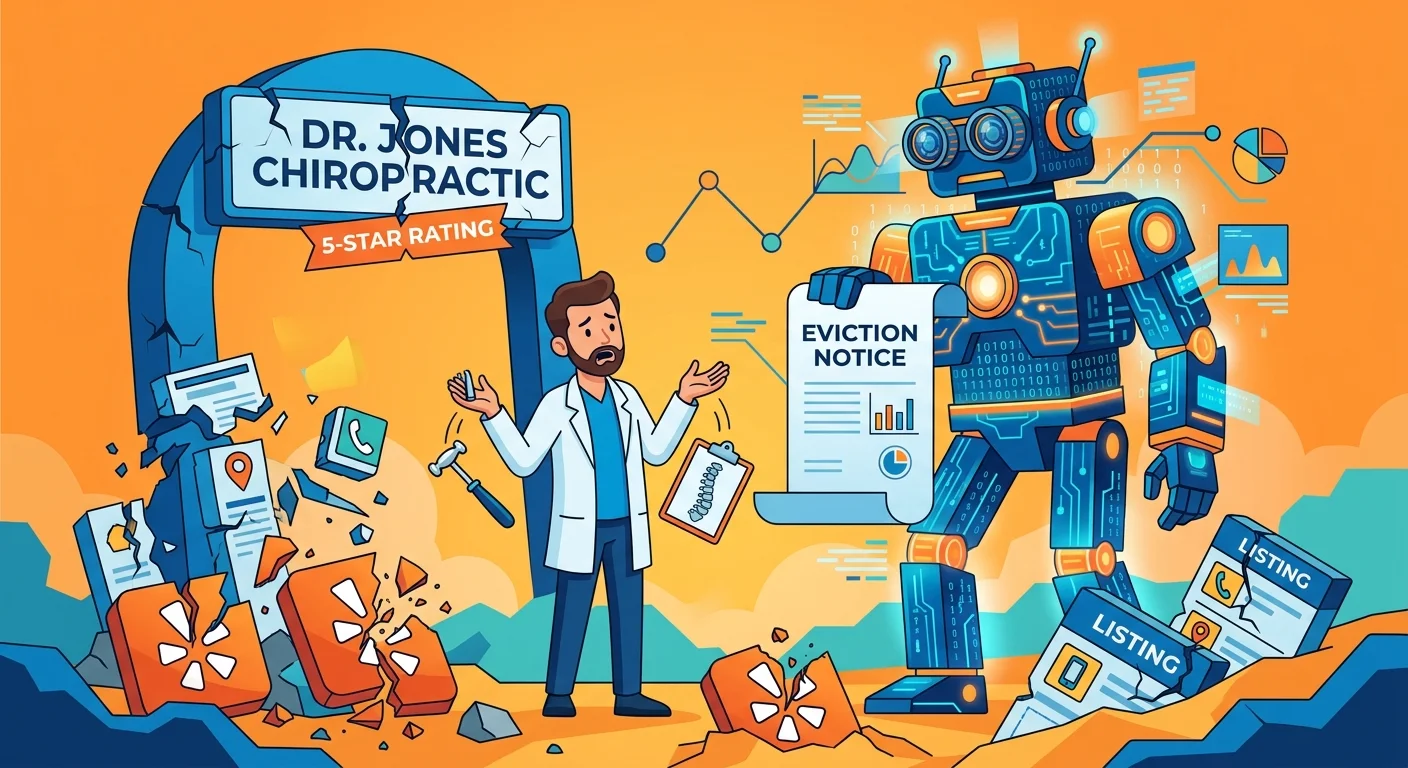 platform algorithm change destroying chiropractic local search visibility overnight
