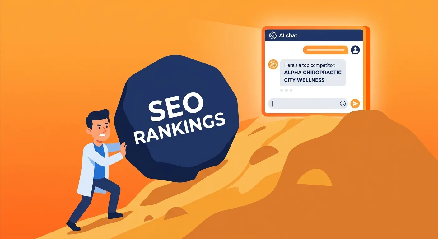 traditional SEO failure chiropractic AI search visibility gap