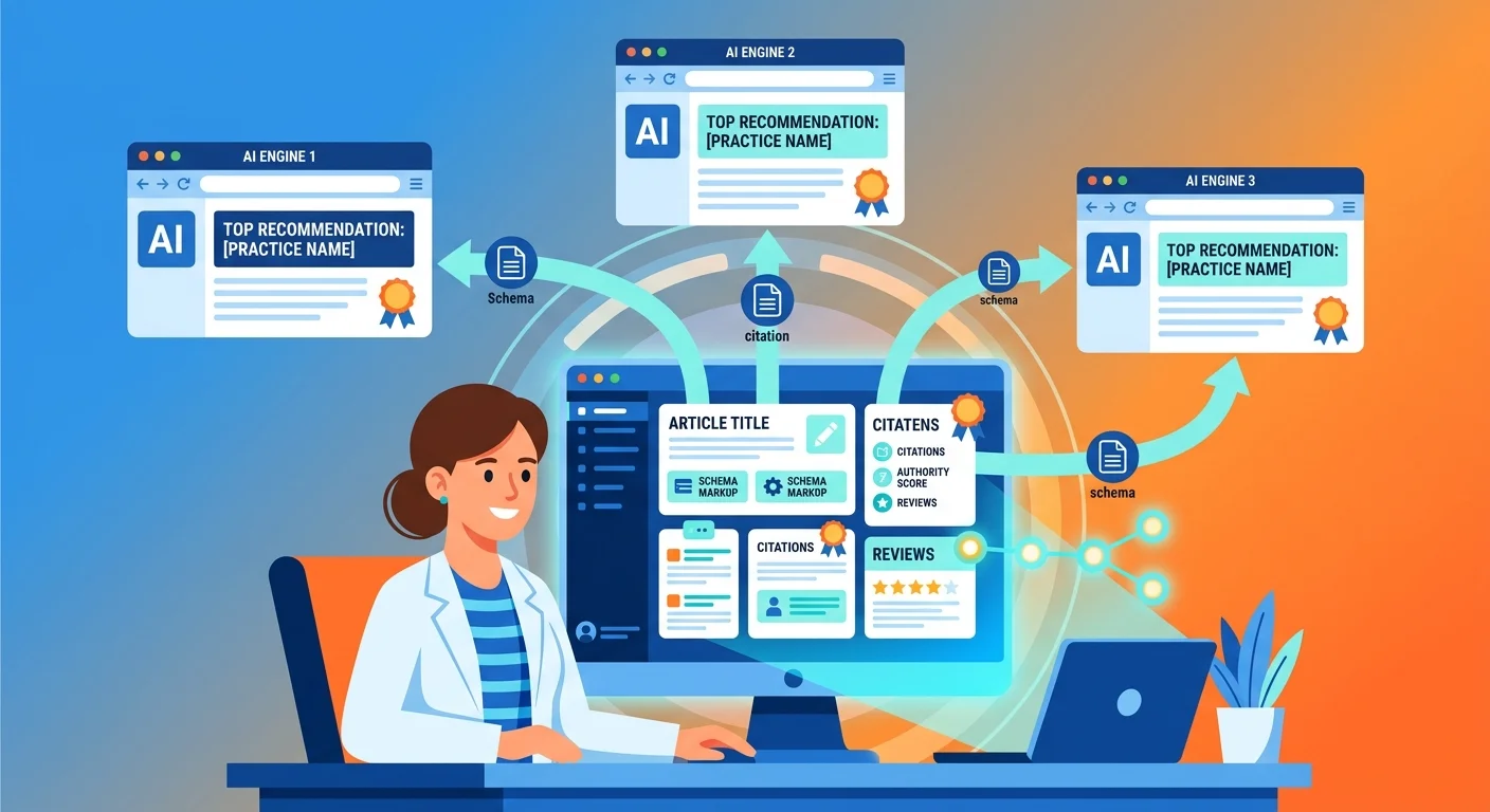 AI authority engine turning chiropractic content into AI cited patient trust