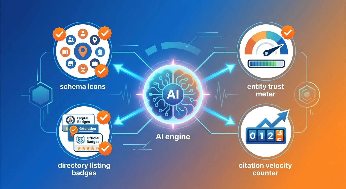 AI search engine entity trust signals schema structured data citation