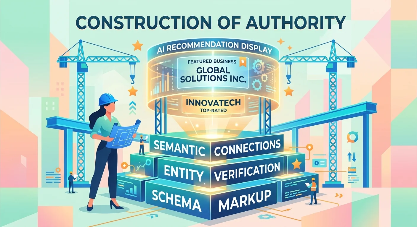 authority infrastructure layers from schema foundation to AI recommendation