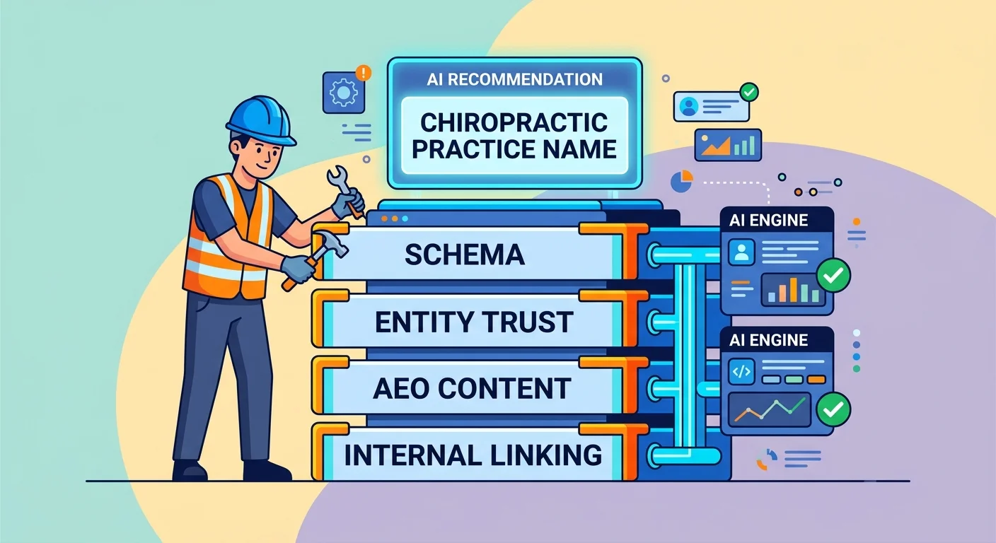 Local AI Authority Engine infrastructure build process for chiropractic AI recommendations