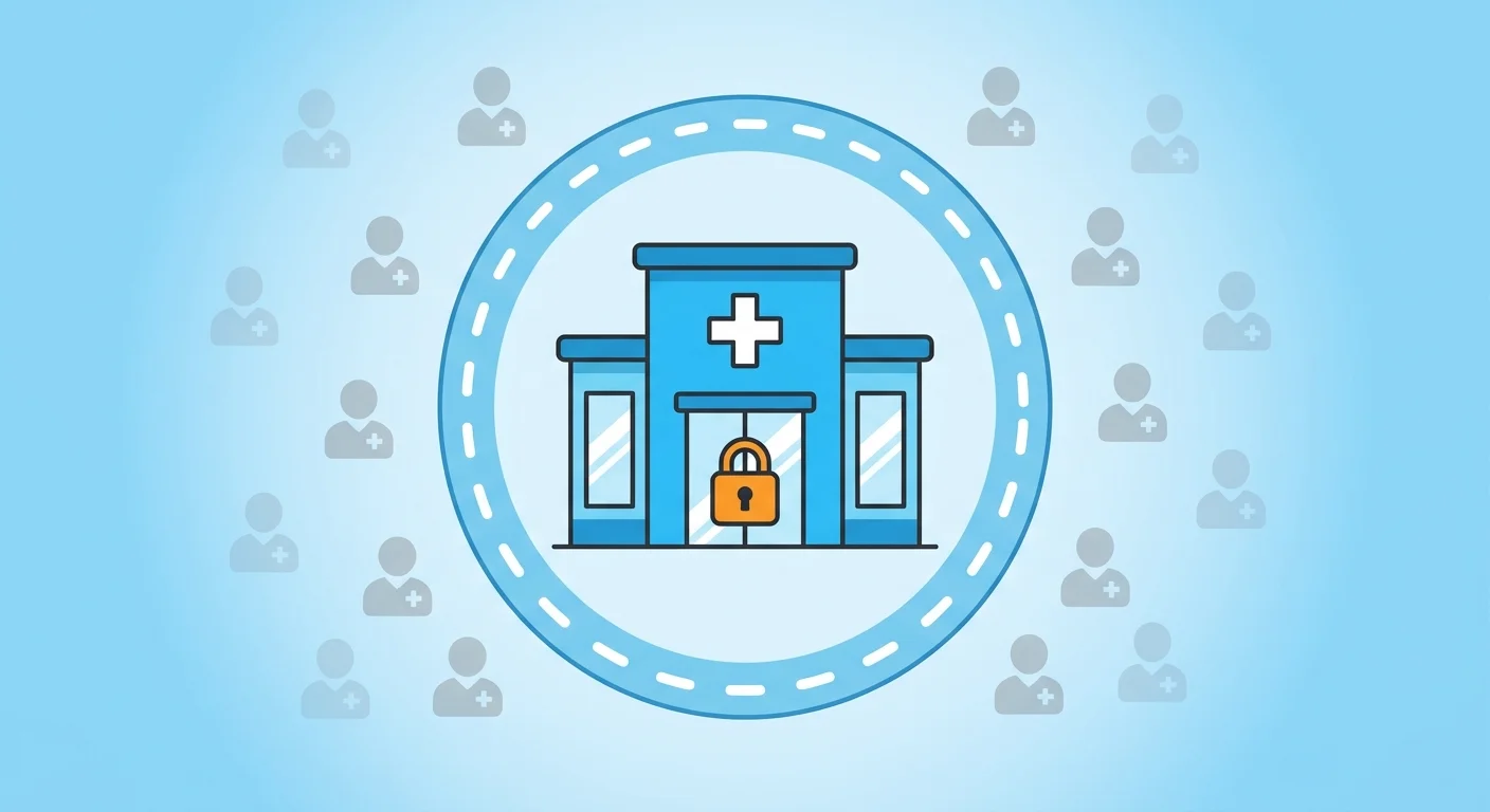 single location clinic geofenced by local SEO search radius limits