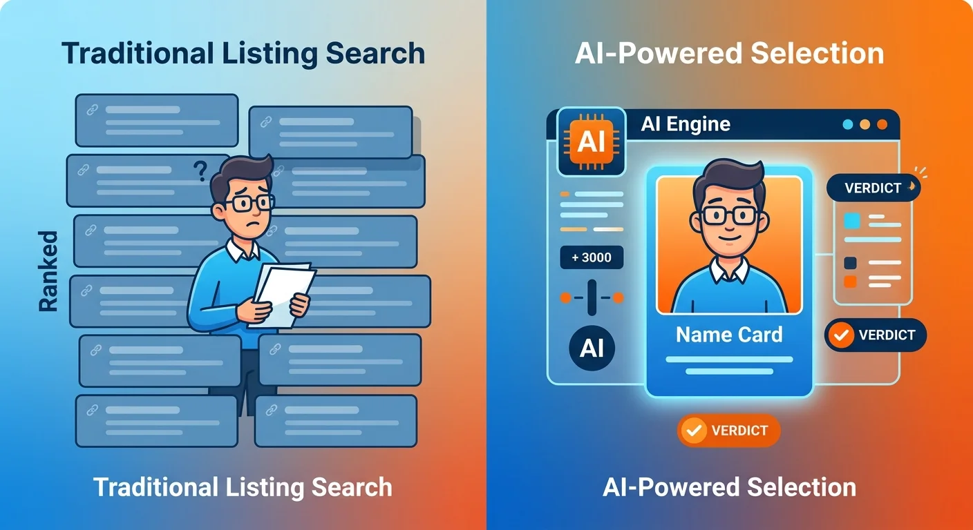 traditional SEO ranked list versus conversational AI single national expert verdict