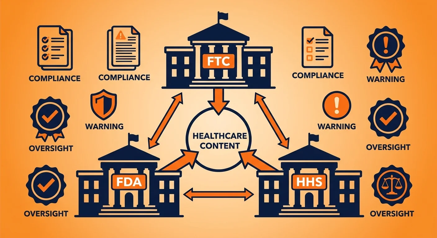 FTC FDA and HHS regulatory oversight of healthcare AI content