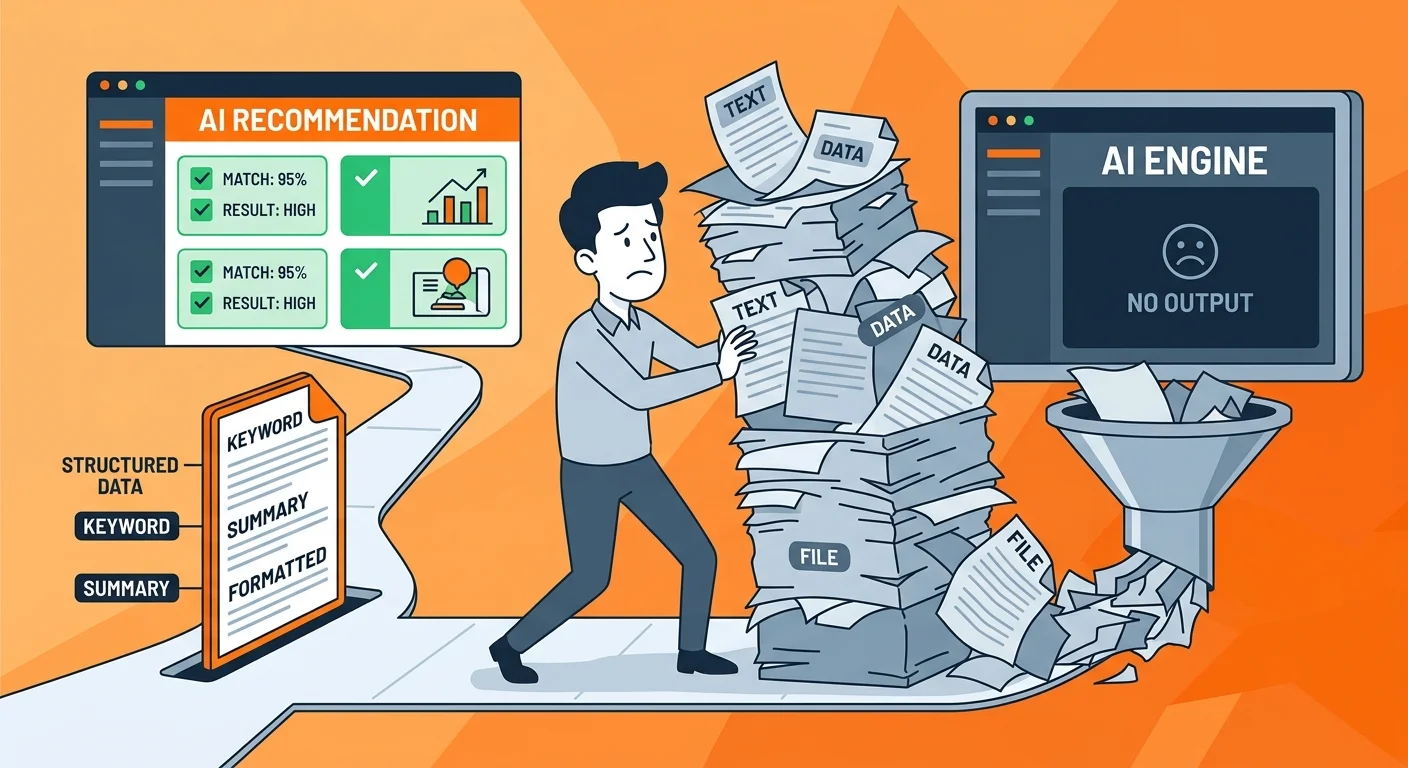 High-volume content mill approach failing AI citation standards