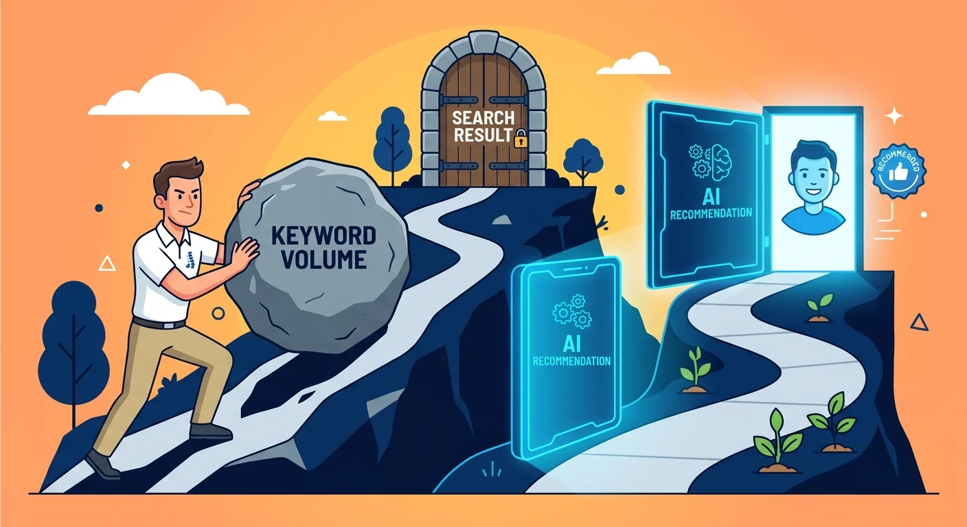 keyword strategy versus AI answer engine optimization for healthcare practices