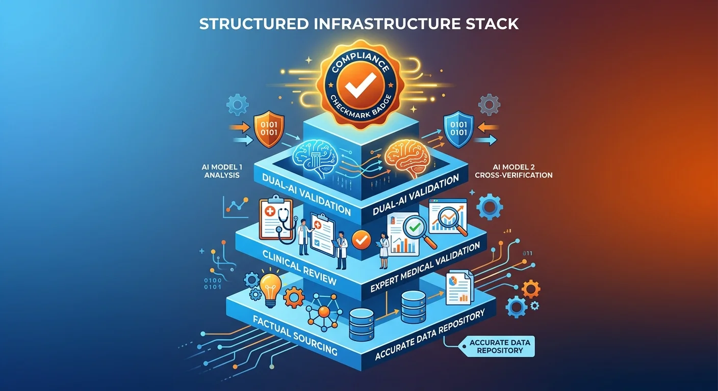 compliant AI authority content verification stack for healthcare