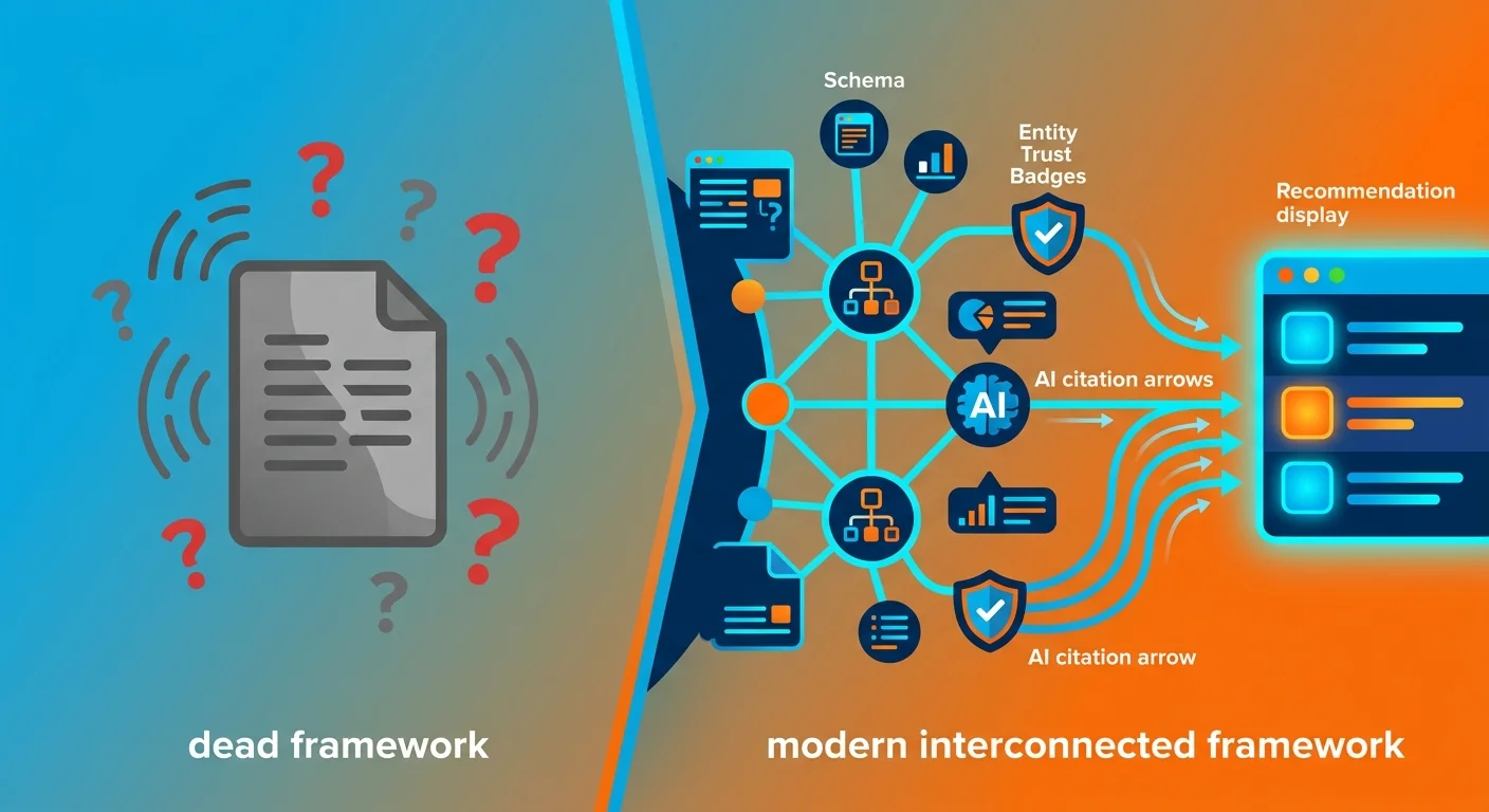 dead PDF framework versus live machine trust framework for AI authority
