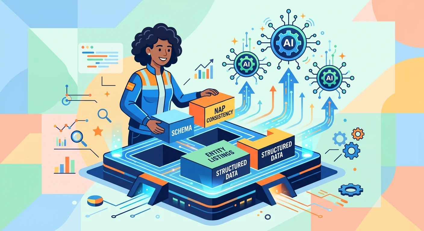 entity signal foundation elements schema NAP structured data AI engine trust building