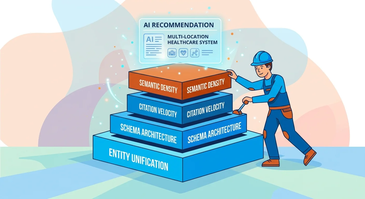 four pillars of national entity architecture for multi-location healthcare AI visibility