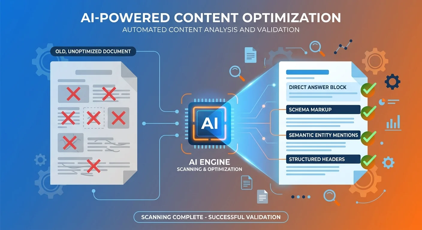 AI authority article structure versus keyword article AI engine readability comparison