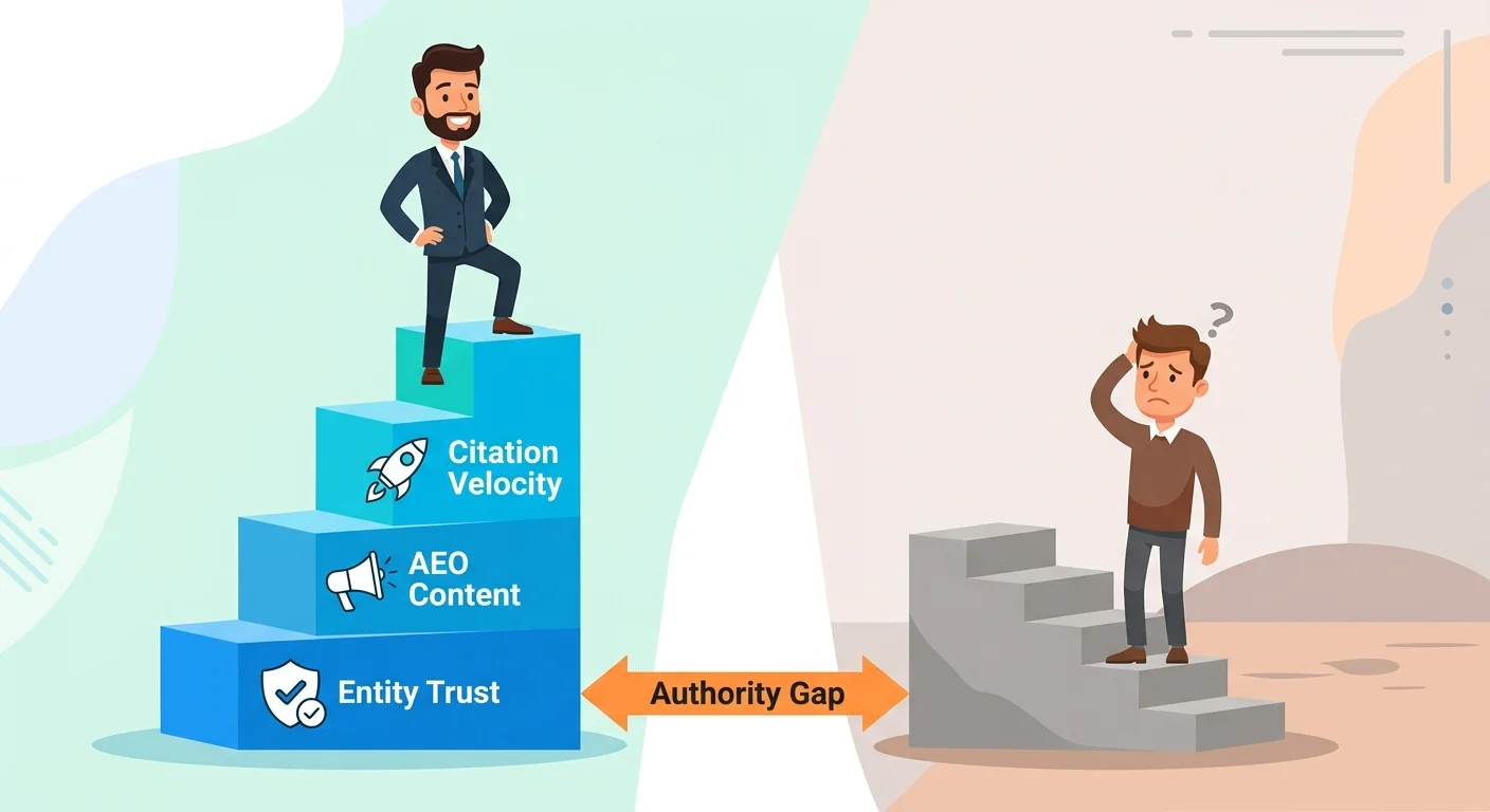 Compounding AI authority gap between chiropractors who act early versus those who wait