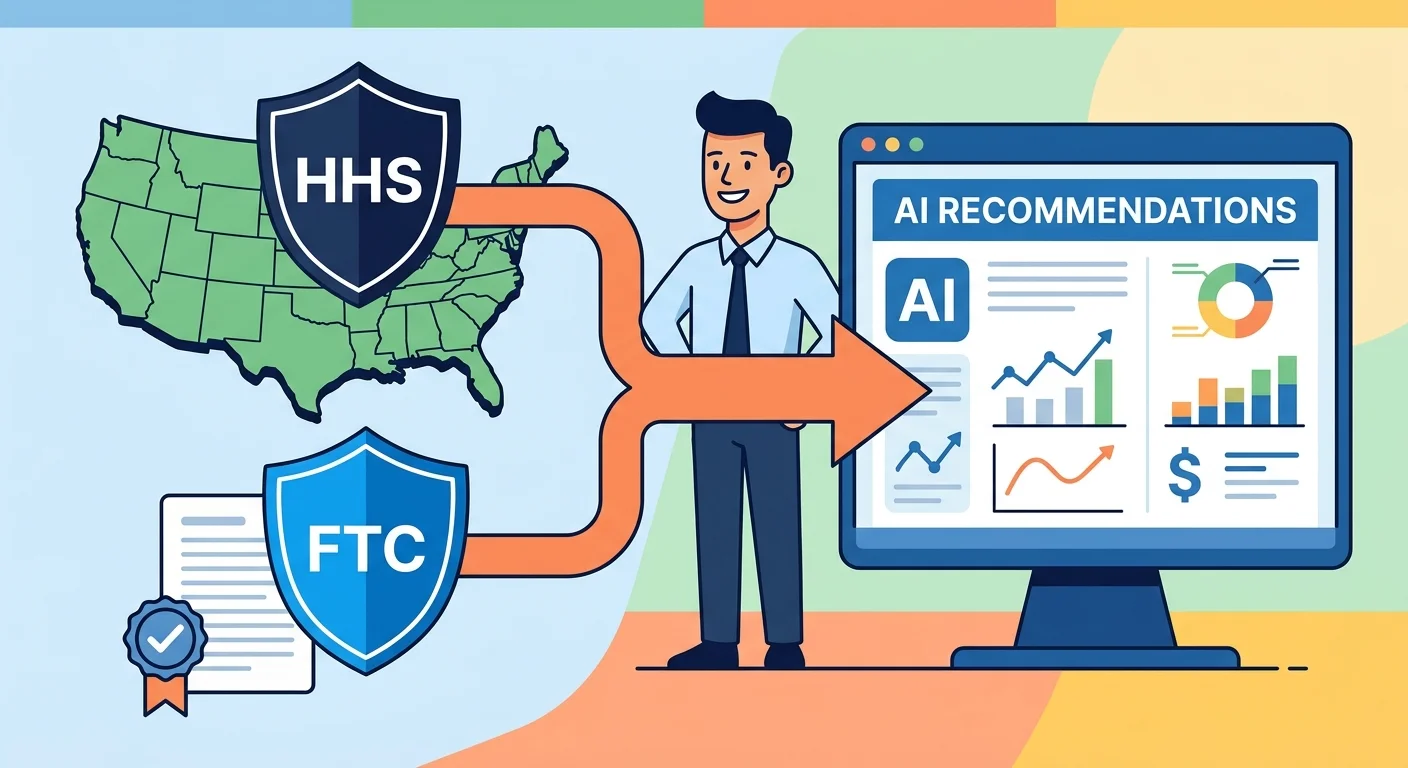 HHS and FTC compliance standards for national educational health content and AI authority