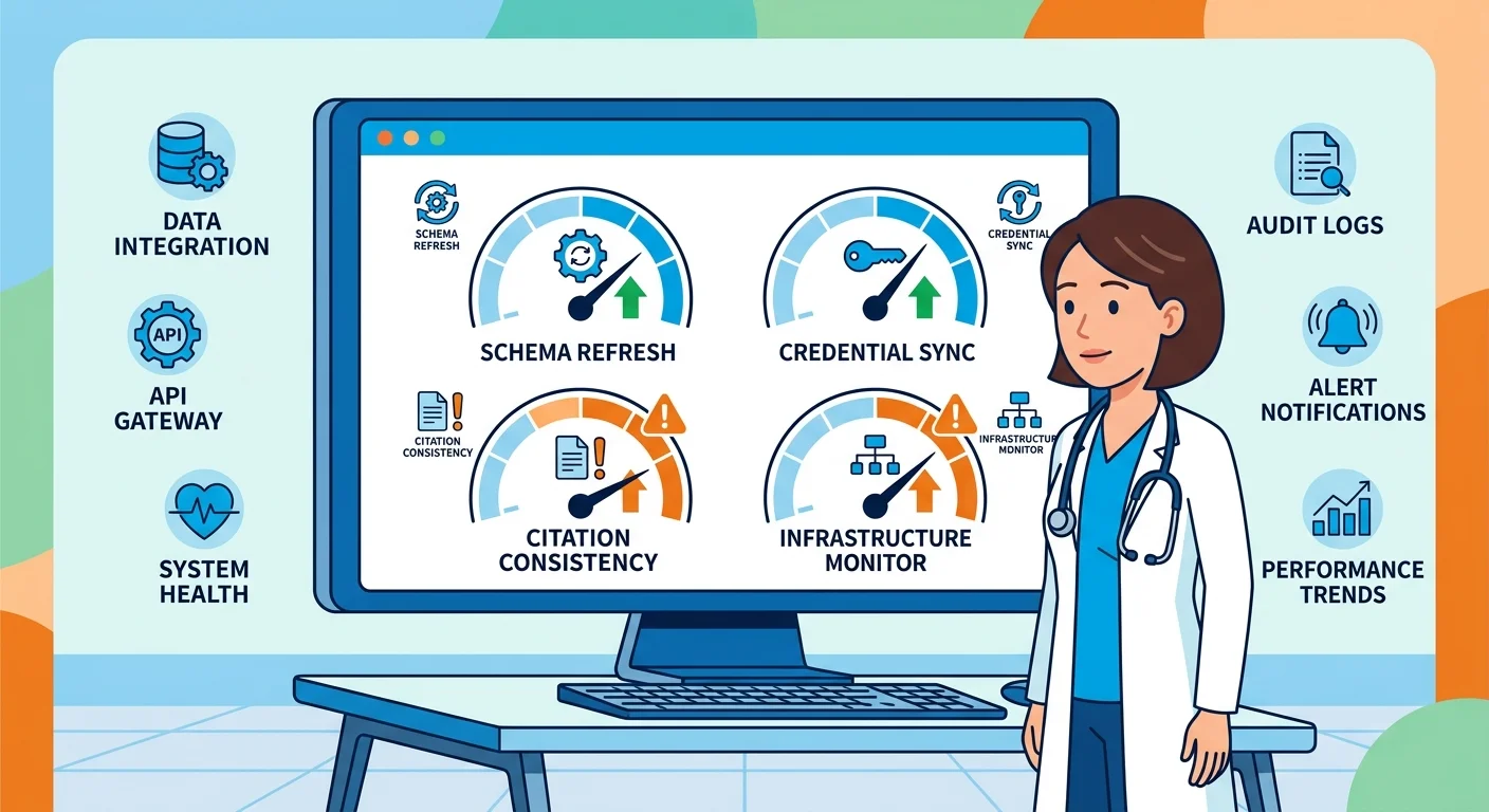 healthcare entity signal validation dashboard audit checklist AI visibility