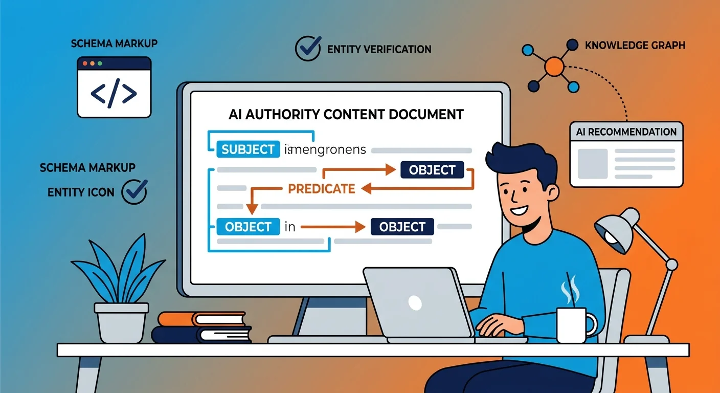 implementing semantic cohesion triplets in AI authority content writing