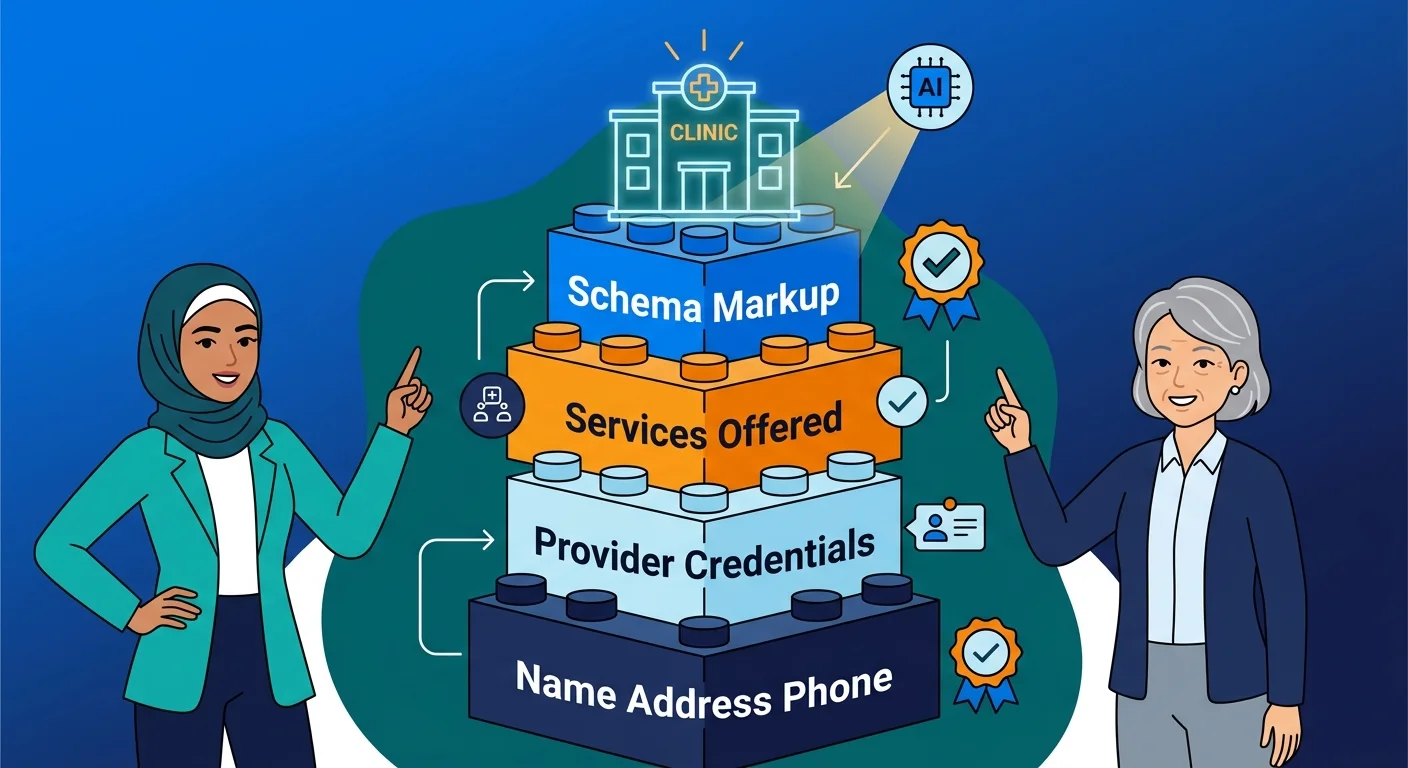 structured data entity trust signals for medical clinics