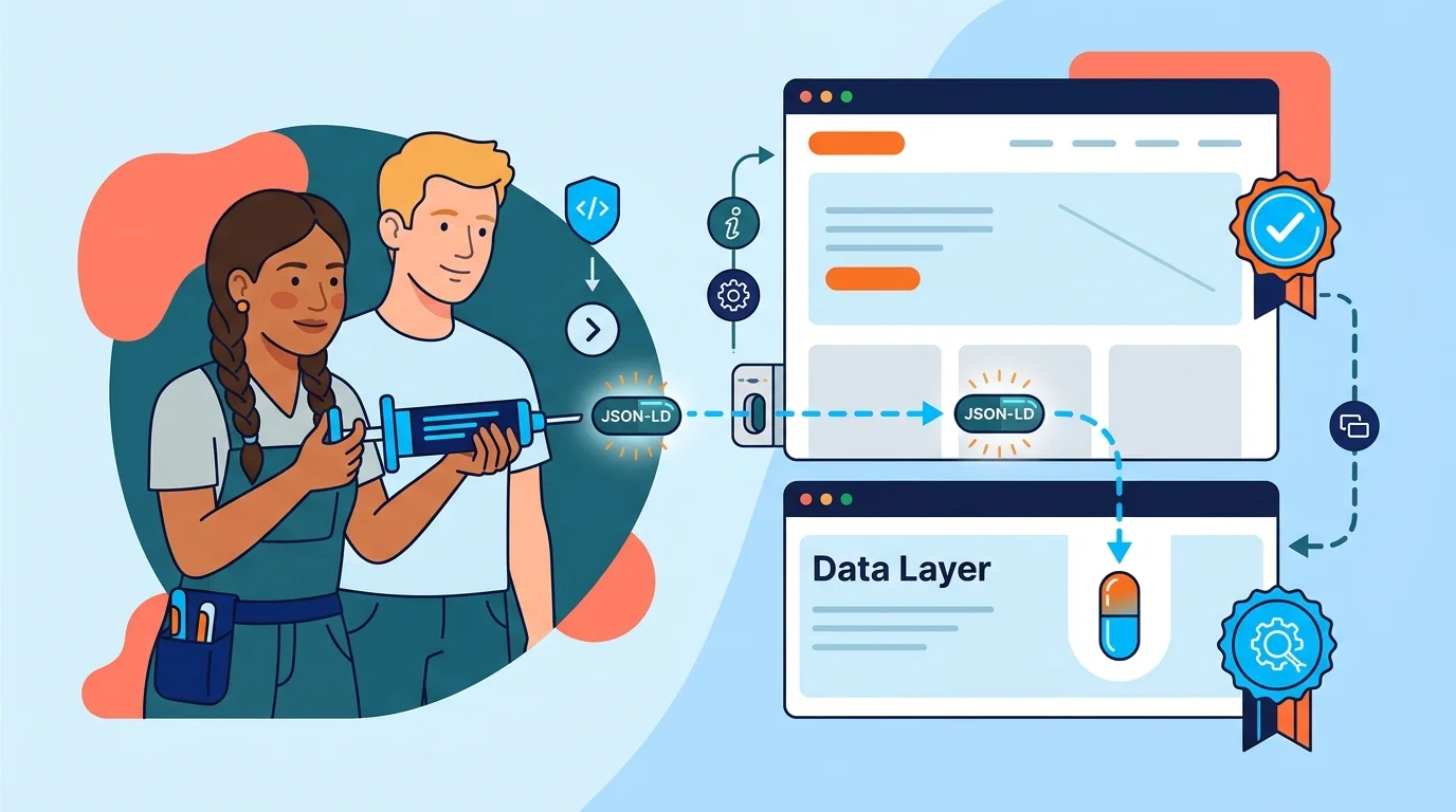 injecting structured data markup without CMS migration