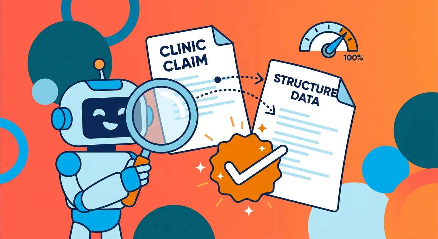 AI fact checking clinic claims against structured data accuracy