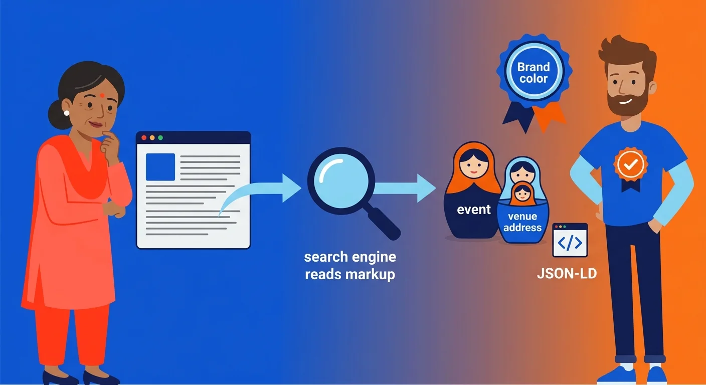 How search engines read nested structured data markup