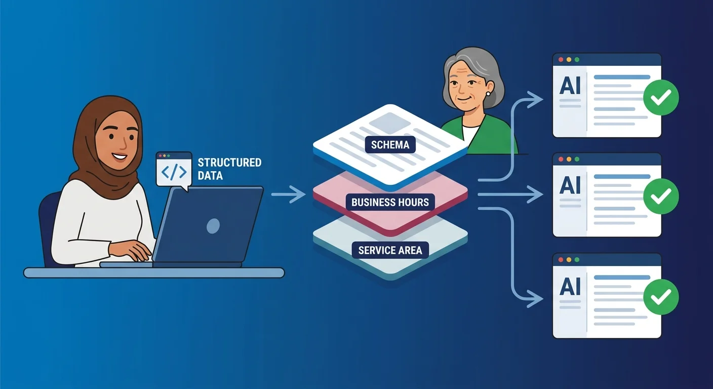 Structured data signals confirming local business entity boundary