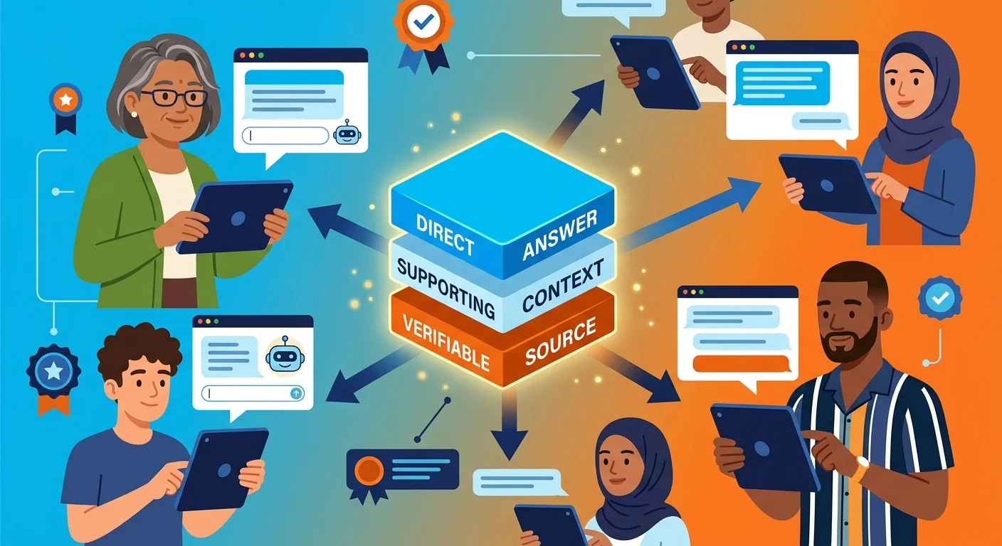 structure of a standalone AEO content asset for local business