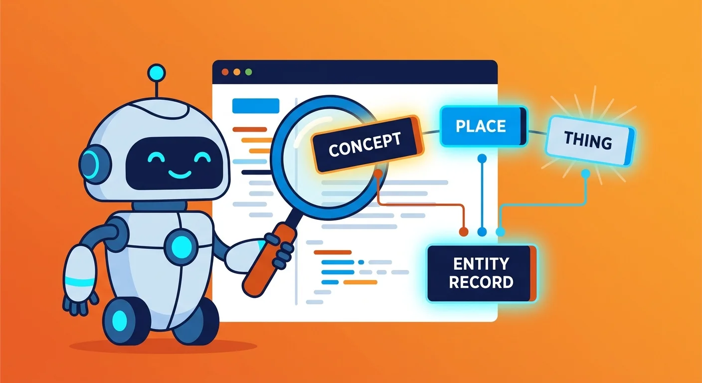 AI engine parsing entities instead of reading prose illustration