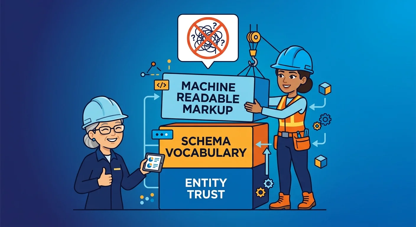 schema markup layers for machine readable content structure