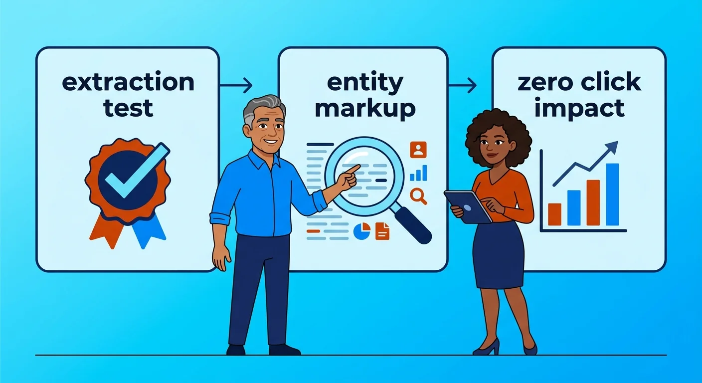content audit dashboard for AI answer engine readability