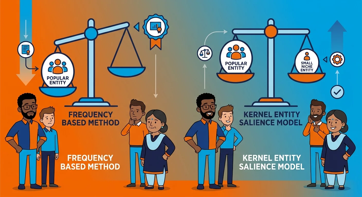 entity salience versus keyword density evaluation comparison