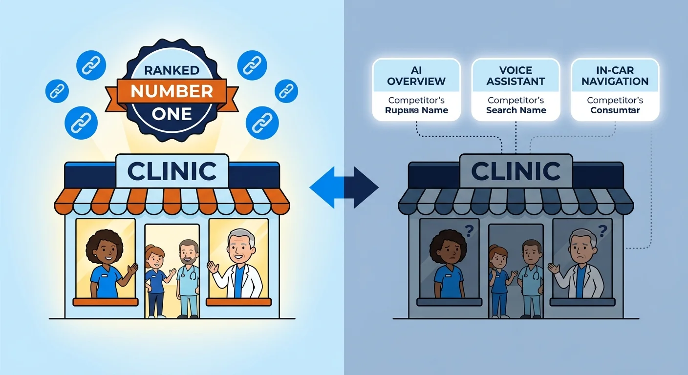 Clinic ranked high but missing from AI generated answers