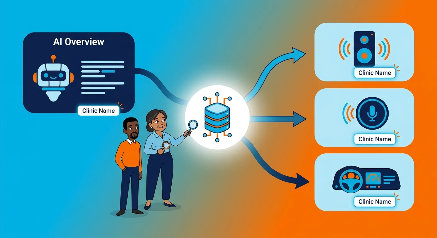 How AI engines pull local clinic data for recommendations