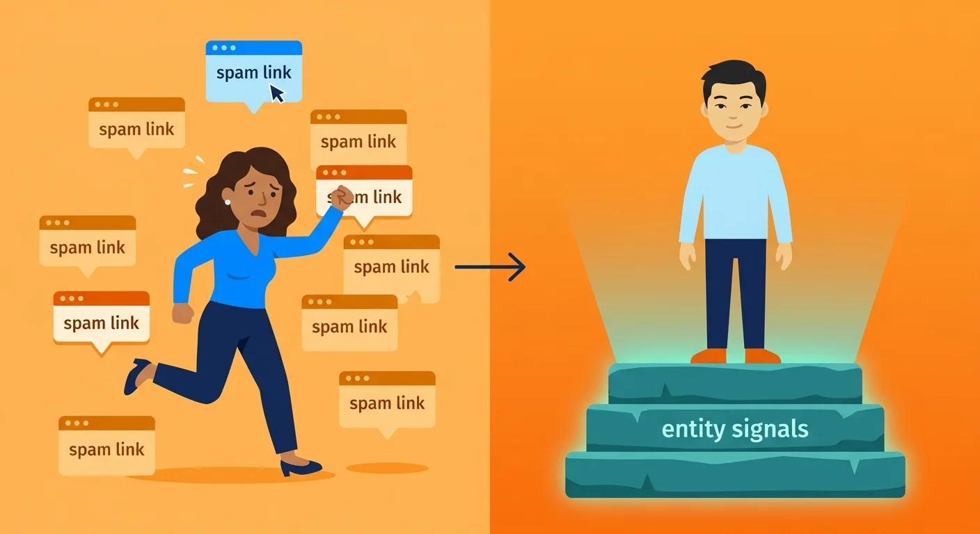 Reactive spam chasing versus structural authority defense comparison