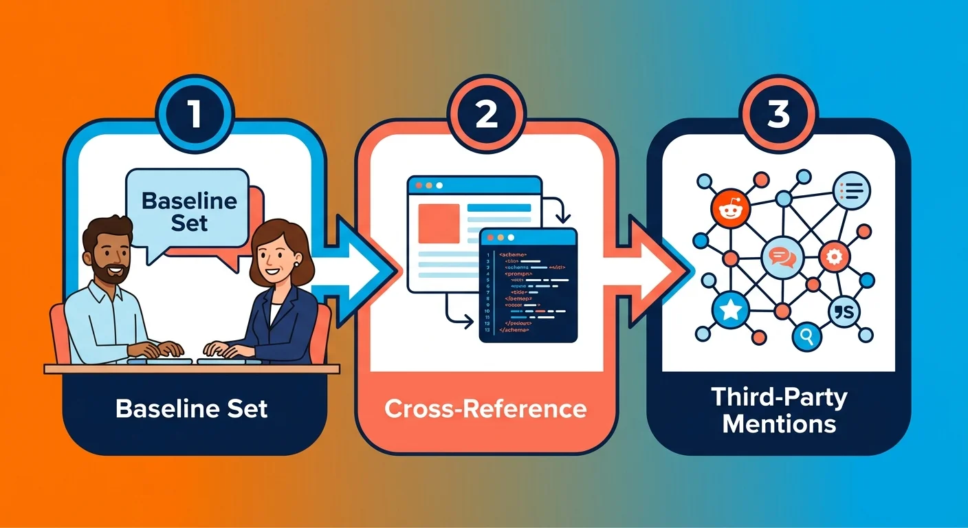 Three step process for extracting AI citation source data