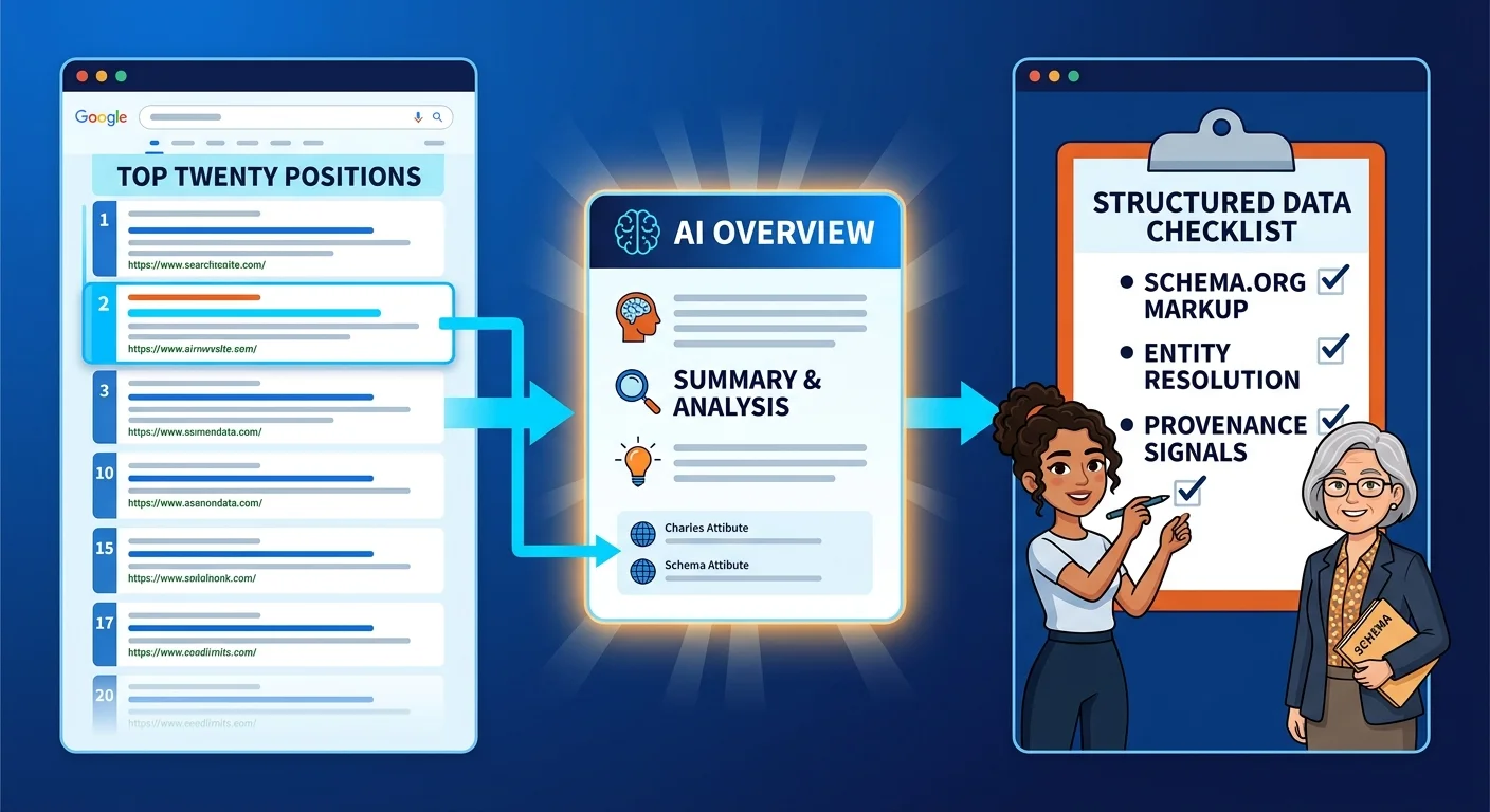 structured data helping AI overviews verify case study claims