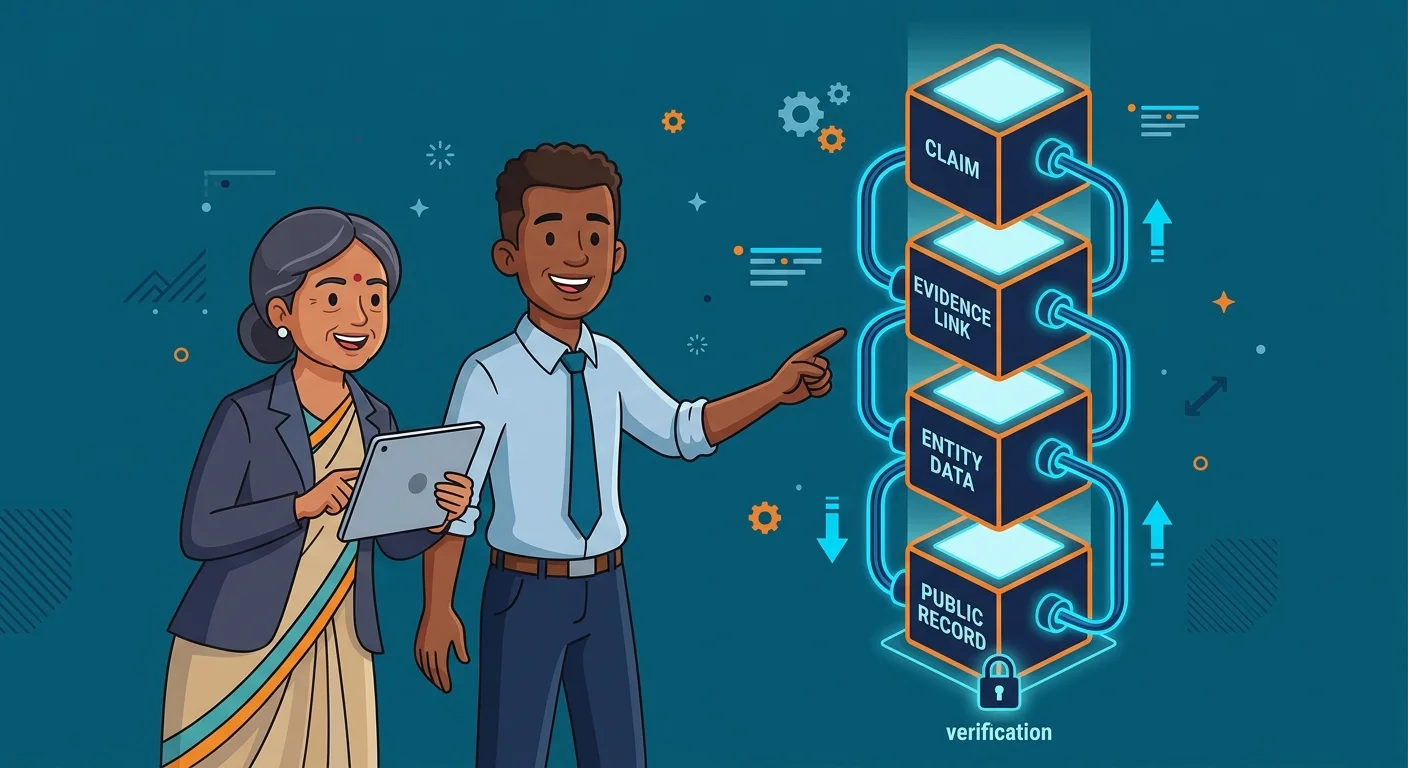 machine readable proof architecture connecting claims to evidence