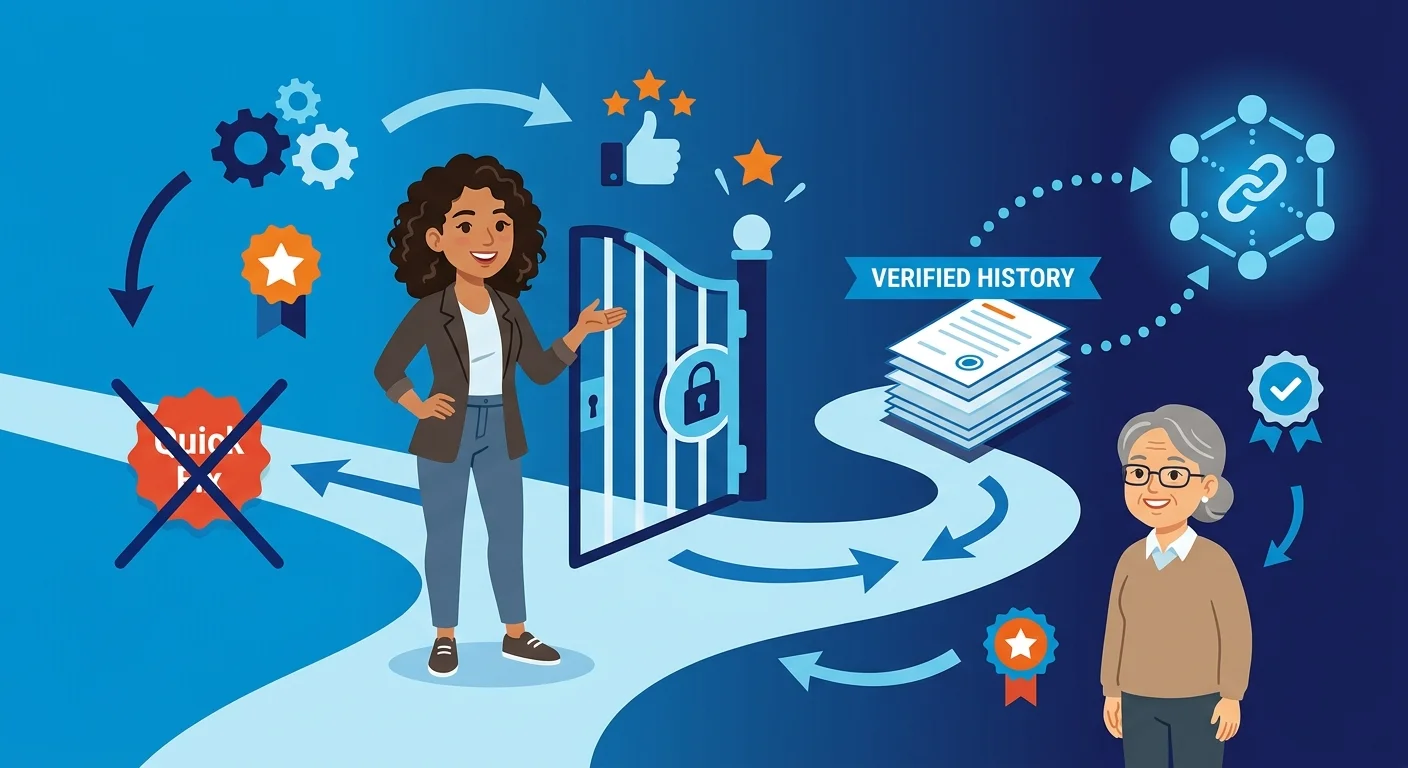 qualification gate for founder led entity trust model