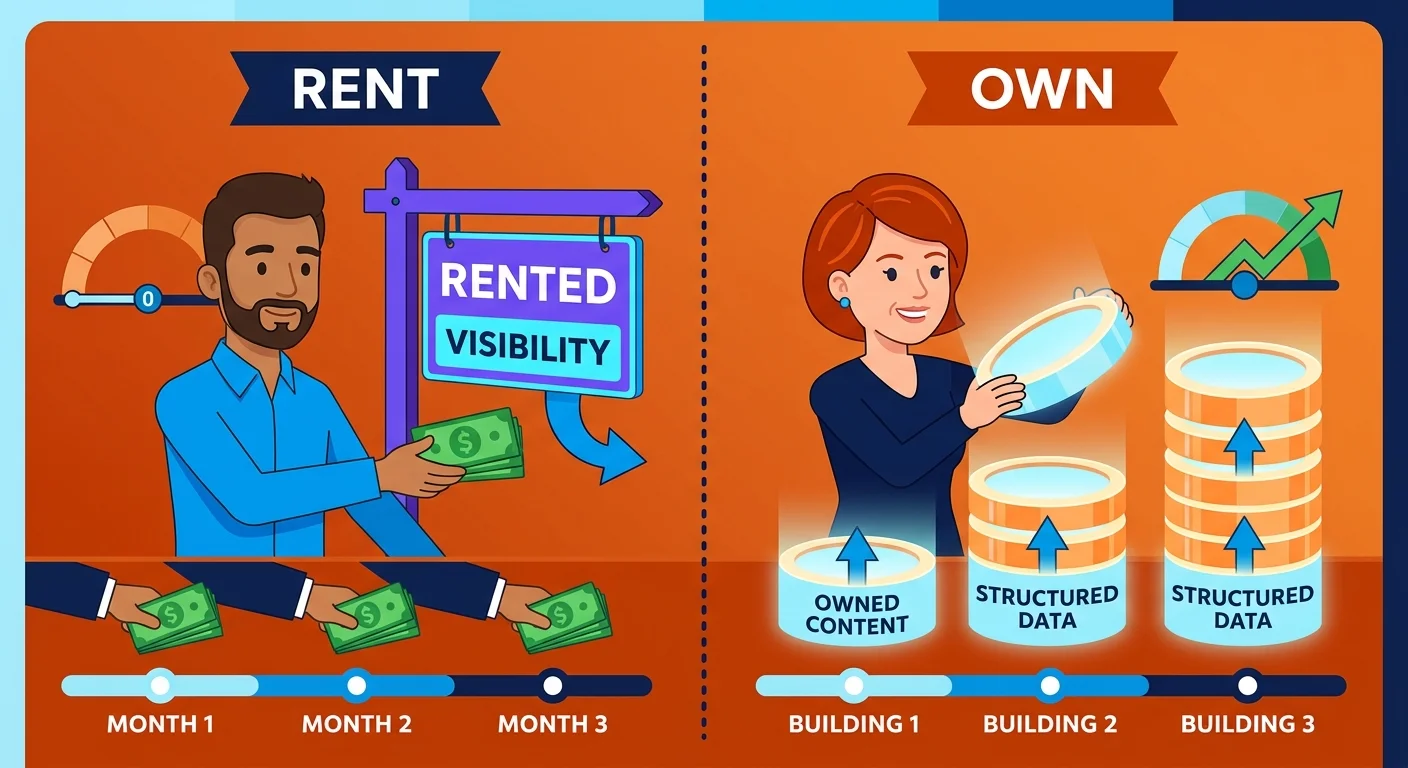 renting visibility versus owning authority infrastructure equity
