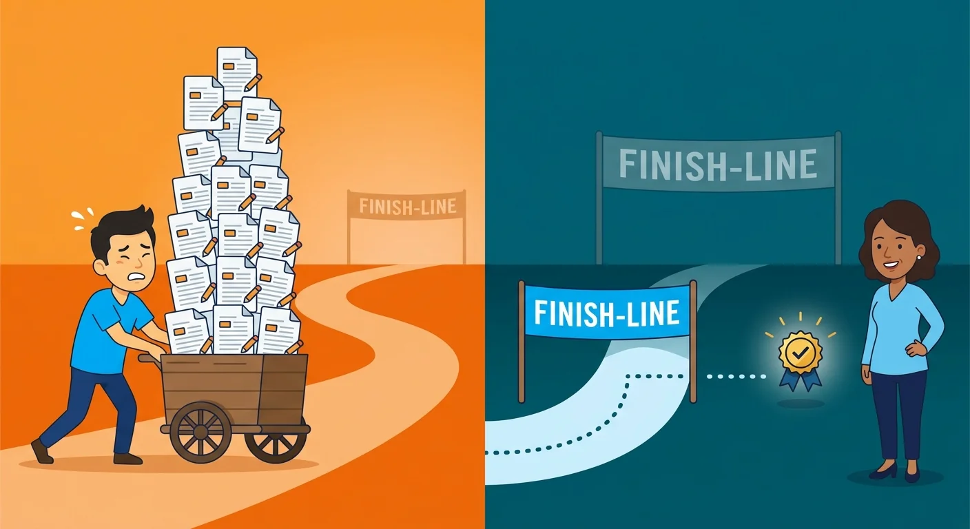 Content publishing effort compared to structured data verification path