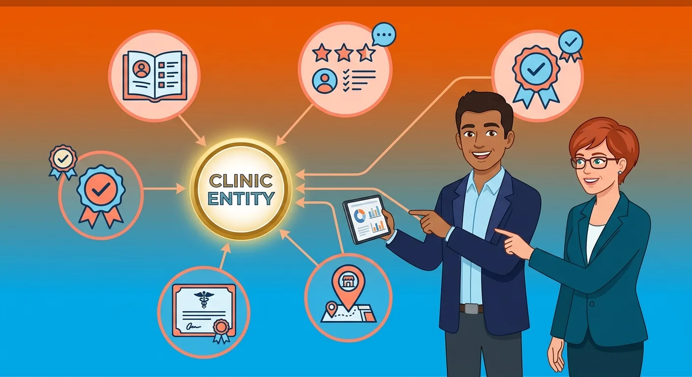 Knowledge graph reconciling clinic data sources into one entity