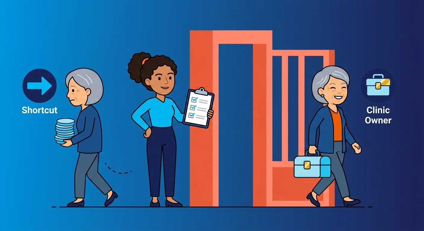 Qualification gate for clinics ready to build entity trust signals