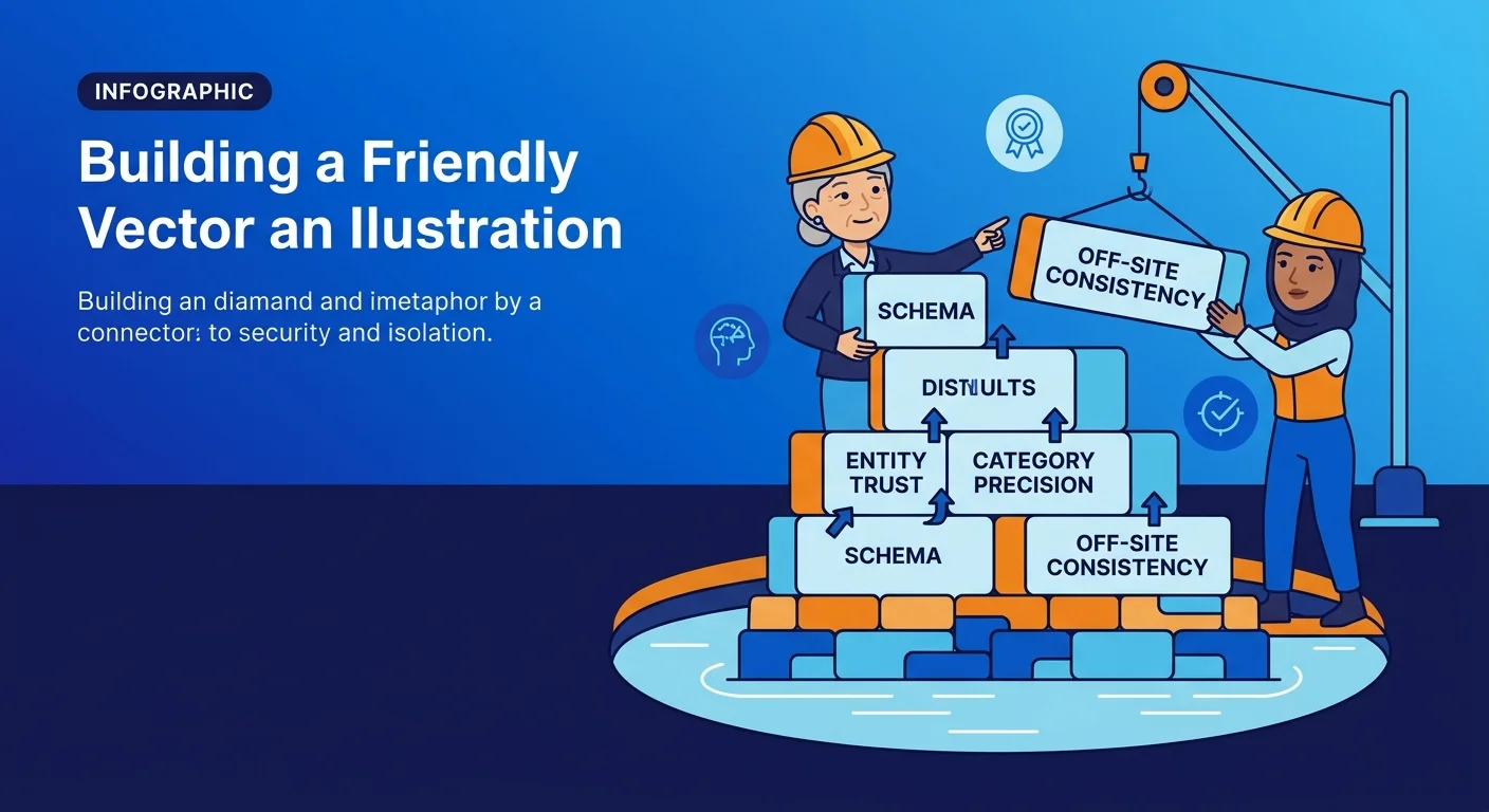 Layered entity foundation blocks supporting local brand authority