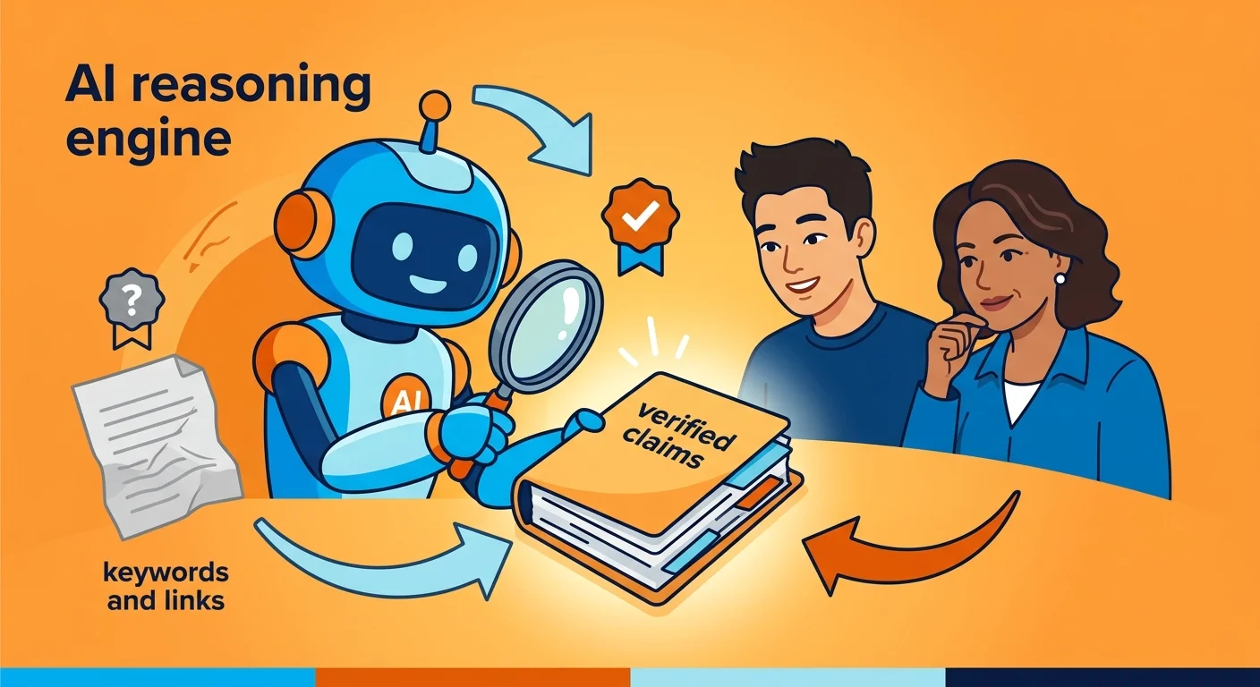 AI reasoning engine rejecting weak signals for verified proof