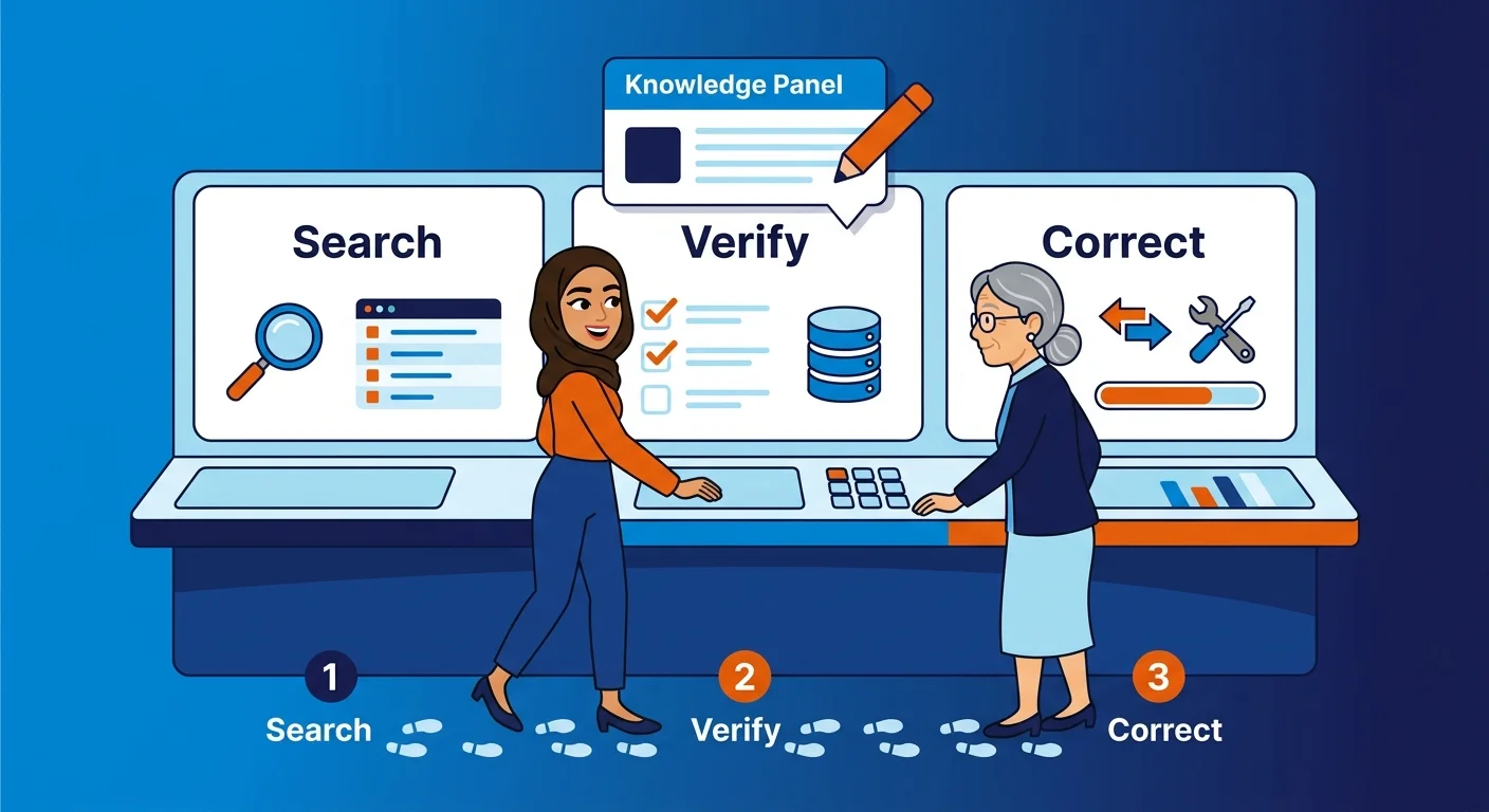 step by step entity accuracy audit process dashboard